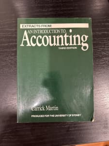 Extracts From An Introduction to Accounting Third Edition