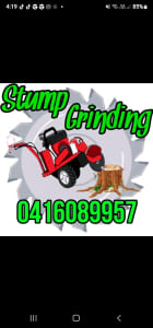 Stump grinding all stumps small machine for tight access 