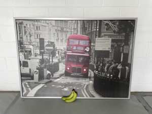 Large London Bus Framed Print