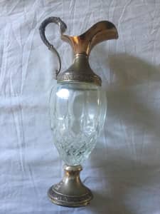 Beautiful antique. glass pattern stamped marking on bottom
