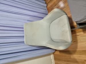 Light grey blue fabric chair used