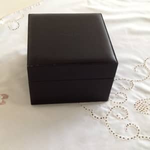 Vintage Tiffany & Co Black Soft Leather Jewellery Presentation Box