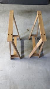 A frame oak look desk legs