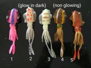 Live-squid soft plastics