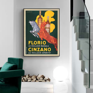 50cmx70cm Florio Cinzano Black Frame Canvas Wall Art...