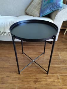 Side Table With Removable Tray Top 