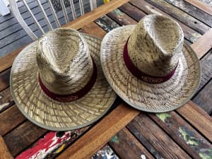 Straw Stockman’s Hats x 2
