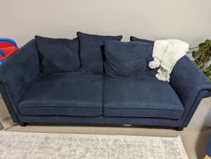 3 seater sofa - blue