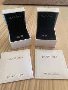 2 sets of Pandora Earrings $25 per pair