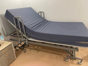 Trendelenburg king single hospital grade adjustable bed.