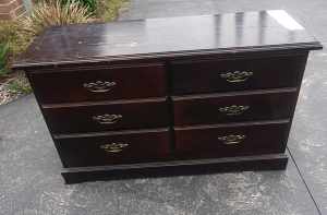 Solid wood six Drawer storage cabinet 