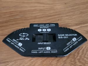 3 Port-Way Composite AV Audio/Video/Game Selector RCA Switch