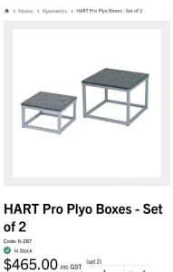 HART Pro Plyo Boxes - Set of 2