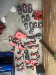 Milawaukee tools for sale with heap of battery’s