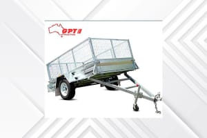8X5 BOX TRAILER - 600MM REMOVEABLE CAGE