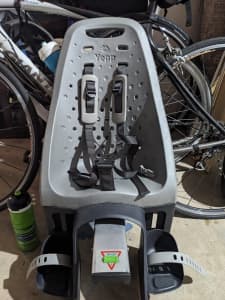 Thule Yepp Maxi Frame Mount Rear Child Bike Seat - Silver

