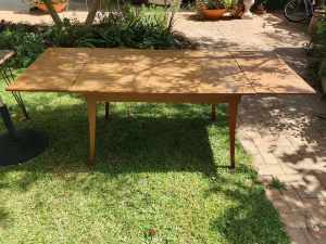 Dining table mid century expandable 