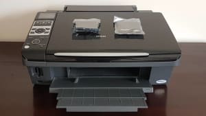 Epson Stylus ink jet printer and scanner   two spare cartridges
