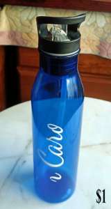 various drink water bottles, new and used, from $1