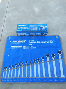 FREE DELIVERY NEW KINGCHROME RACHET SPANNERS SET ! $365 SELL$150