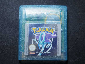 Pokemon Crystal for Nintendo Game Boy Color 100% GENUINE NEW BATTERY