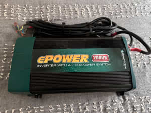 ePower Inverter with AC Transfer Switch 2000w
