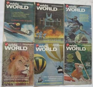 Vintage WIDE WORLD Magazine [12 Issues from 1965]