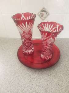 Glass vass set