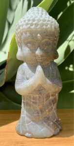 Labradorite Crystal Carved Buddha (Matt finish)