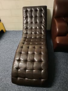 Dark Brown Lounger Chair