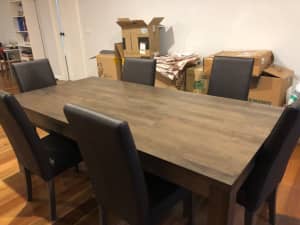Natural Wood Dining Table for Sale