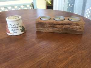 Tealight holders $3 one perfect for cat lovers $2 each