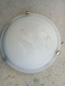 Wall Light Fitting Round Opaque