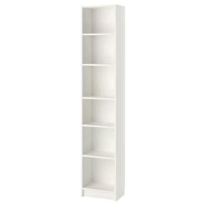 White Bookcase with Adjustable Shelving
