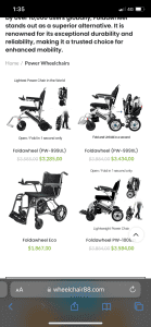 Foldawheel Power Wheelchair