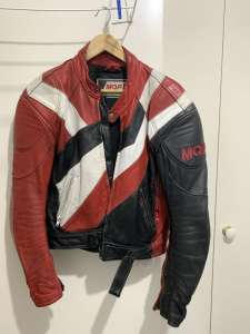 Vintage leather MQP Motorbike jacket