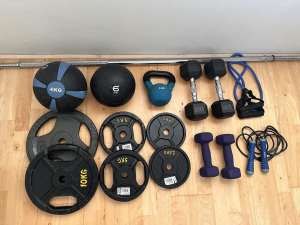 Weights / Assorted Gym Equipment