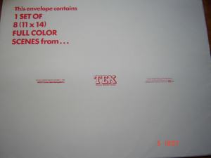 SET 8 ORIG. LOBBY CARDS FOR TEX (1981) MATT DILLON,MEG TILLY, AS NEW