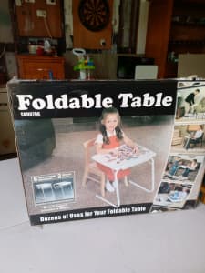 Foldable table.