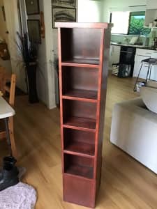 Solid wood CD / DVD tower 