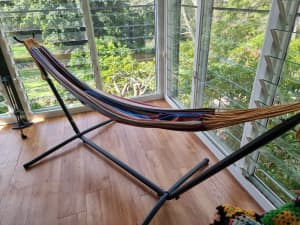 Garden hammock with stand (unused)