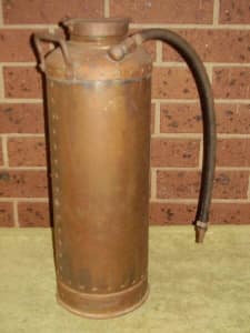Simplex Copper and Brass Fire Extinguisher