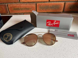 New Rayban Rose Gold Mirror Sunglasses