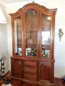 Display and storage cabinet. Solid wood.