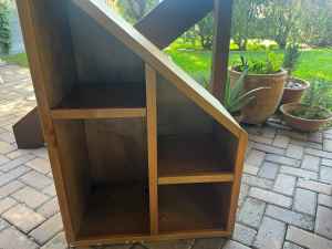 Solid timber shelving