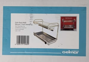 NEW Dishrack Freestanding or wall mounted. 2 tier space saver