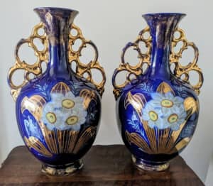 Vases, pair of AG Harley Jones vintage vases