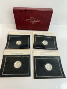 FRANKLIN MINT ANTIQUE ENGLISH SILVER MINIATURE PLATE COLLECTION 377039