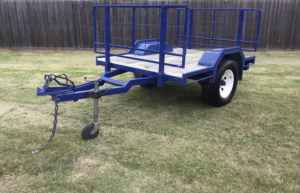 Trailer extra heavy duty with steel top frame