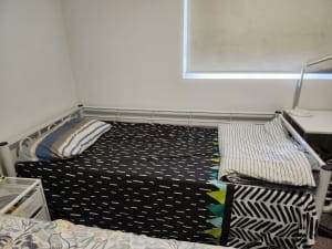 Single bed with mattress bamboo mattress topper